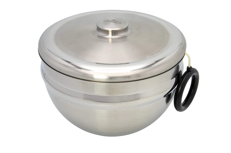 GSD 30 412 Salad Spin Dryer of Stainless Steel/Plastic, Silver/Black, 24.5 x 18.5 cm