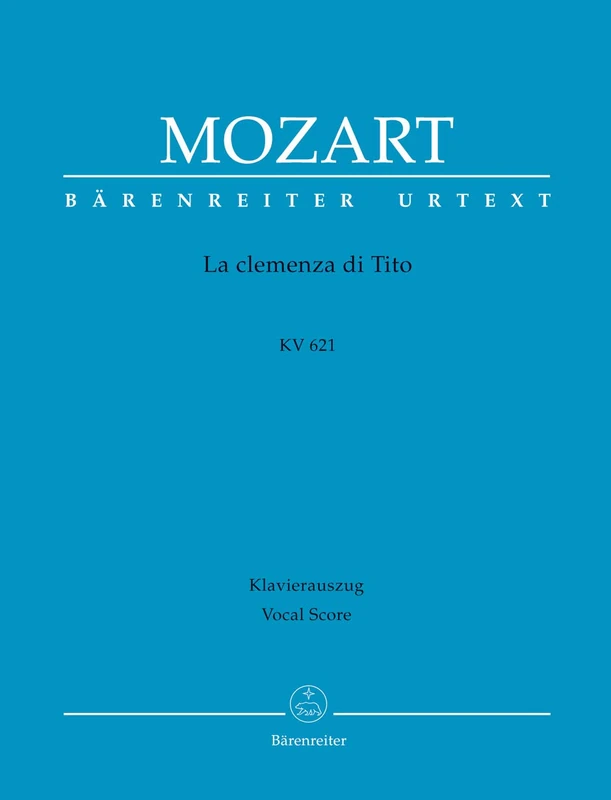 La clemenza di Tito K.621 (Vocal Score)