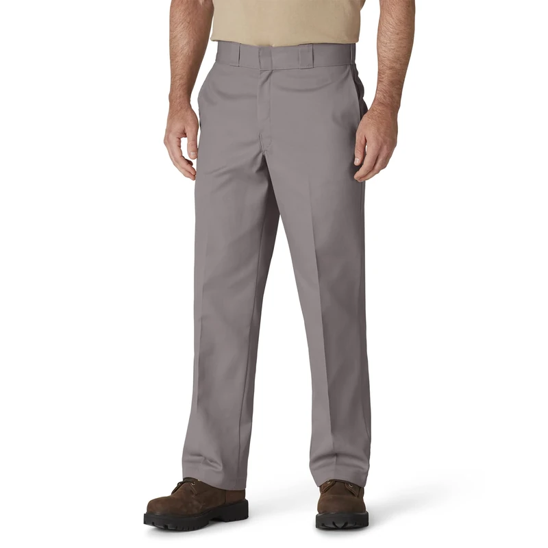 Dickies Men's Original 874 Work Pant Utility, Silver Gray, 50W x 30L