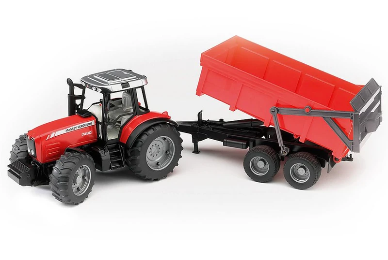 Massey Ferguson 7480 Tractor with Tipping Trailer