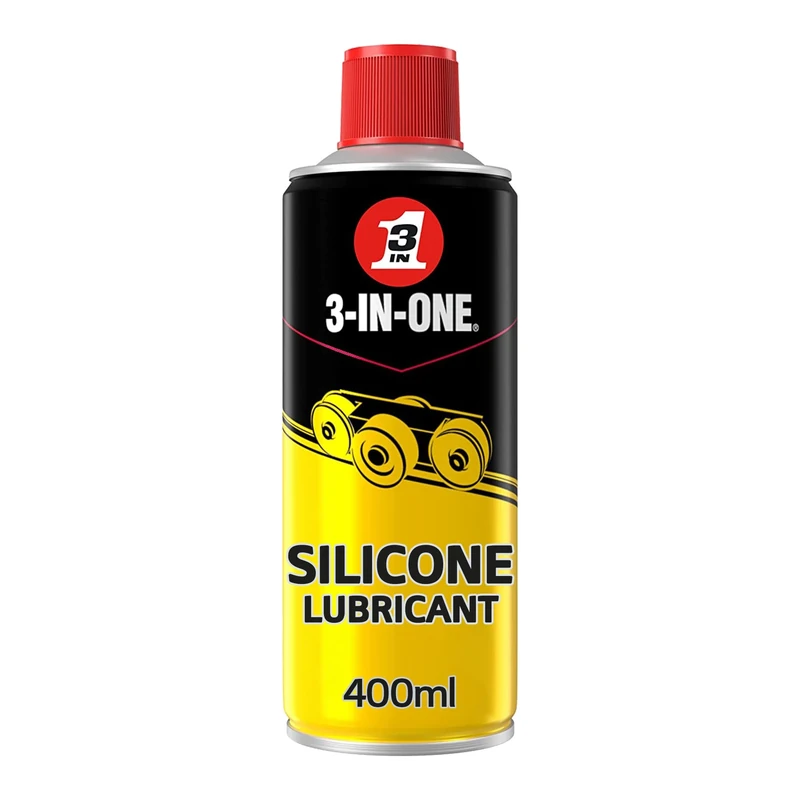 3-IN-ONE Silicone Lubricant 400ml - Multipurpose High-Performance Lubricant - Effortless, Fast-Drying, Moisture Protection, Guards Rubber and Plastic