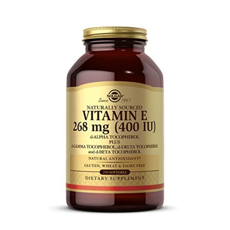 Solgar Natural Source Vitamin E 268 mg (400 IU) Softgels - Pack of 250 - Protects Cells from Oxidative Stress - Immune System Support - Vegan and Gluten Free - Image 1