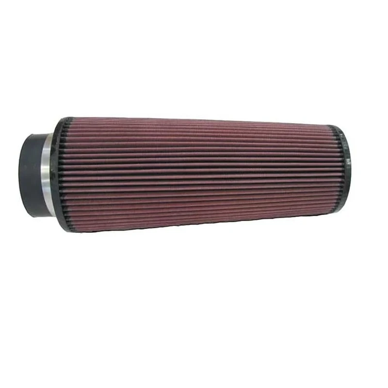K&N Universal Clamp-On Air Filter: High Performance, Premium, Washable, Replacement Filter: Flange Diameter: 4 In, Filter Height: 14 In, Flange Length: 1.75 In, Shape: Round Tapered, RE-0880