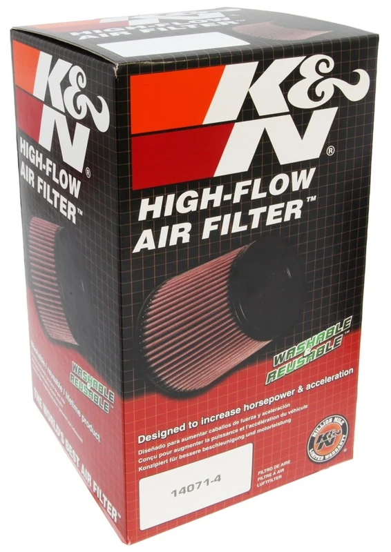 K&N Filters RE-0910 Washable and Reusable Car and Motorcycle Universal Rubber Filter