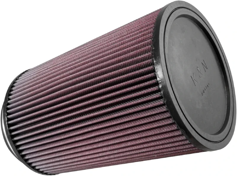 K&N Universal Clamp-On Air Filter: High Performance, Premium, Washable, Replacement Engine Filter: Flange Diameter: 5 In, Filter Height: 10 In, Flange Length: 1 In, Shape: Round, RU-3220