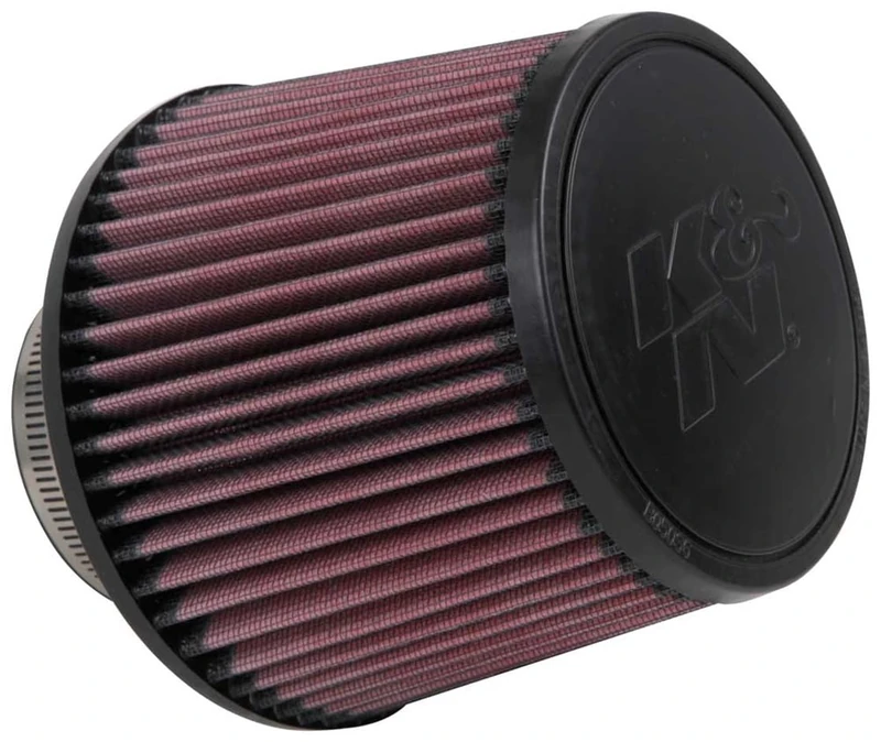K&N Universal Clamp-On Air Filter: High Performance, Premium, Washable, Replacement Filter: Flange Diameter: 3 In, Filter Height: 5 In, Flange Length: 1.75 In, Shape: Round Tapered, RU-3570