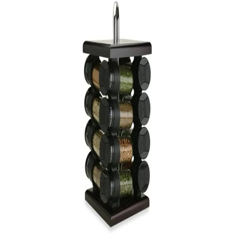 Olde Thompson 25-732 16 Jar Wood Carousel 25cm