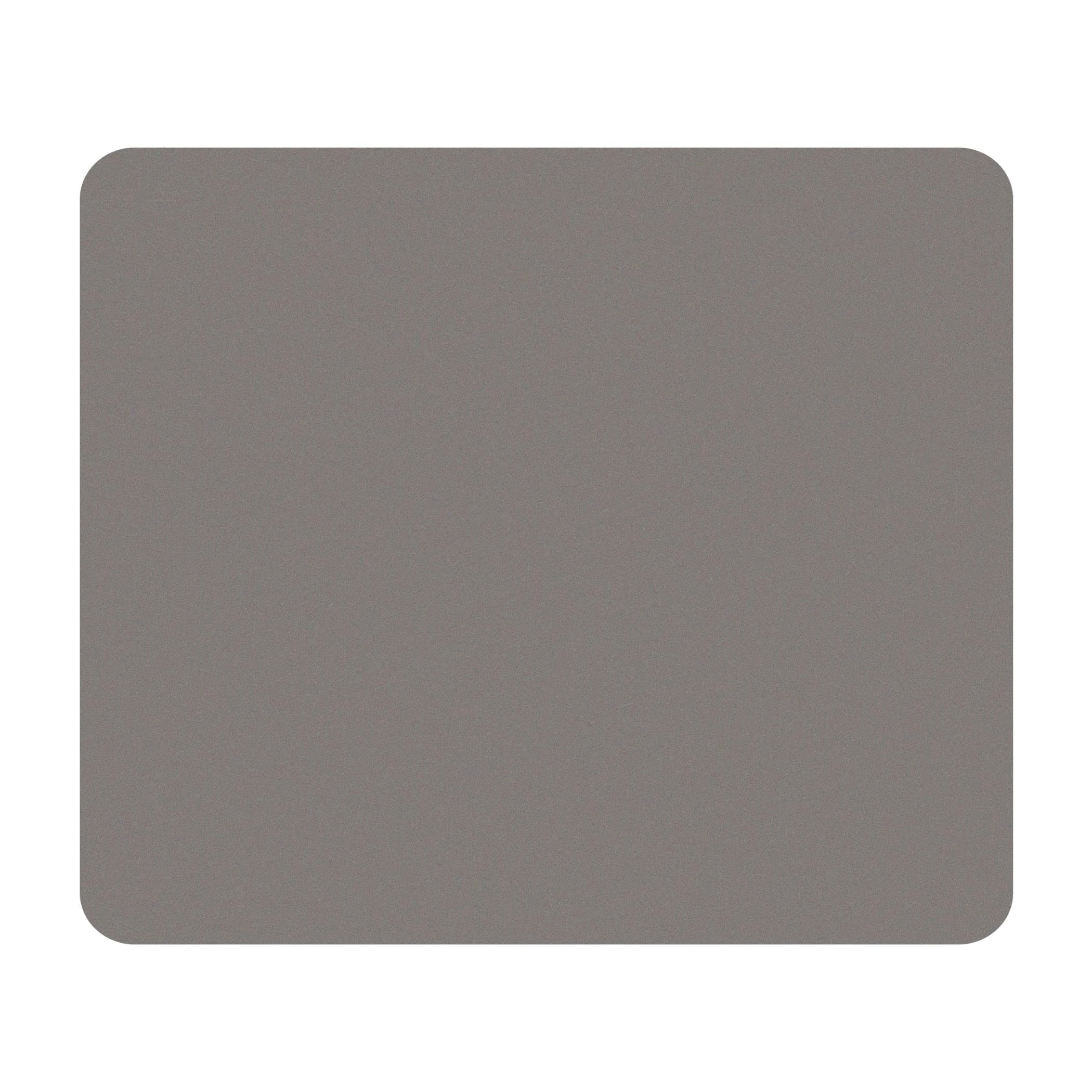 Fellowes Mouse Mat with Non-Slip Rubber Base - Solid Colour Mouse Pad - Suitable for Both Optical and Laser Mice - 186 x 224 x 6mm - Silver