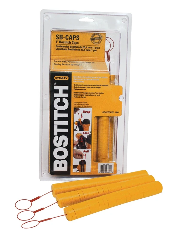 BOSTITCH Stapler And Nailer Caps, 1000-Pack (SB-CAPS),Black - Image 1