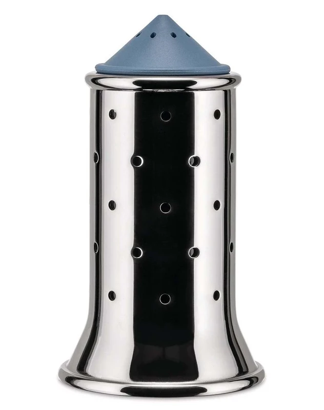 Alessi Salt Castor, Blue (MGSAL), 6.3cm diameter, 11.3cm high