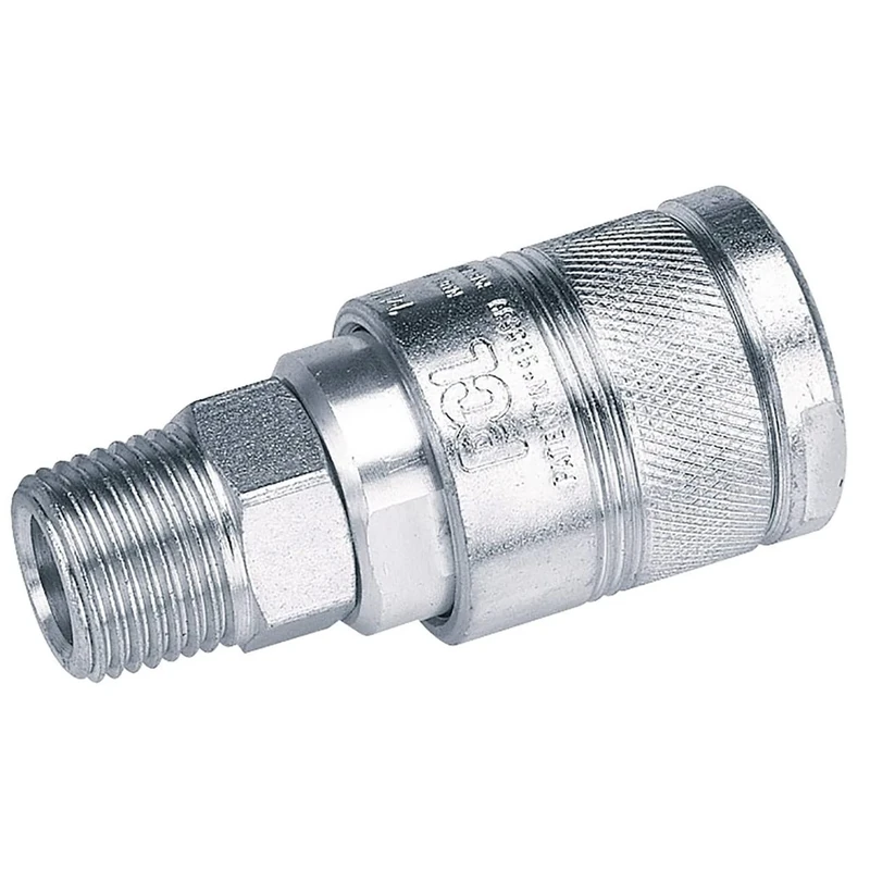 Draper 25857 BSP Female Thread Air Line Coupling, 1/2", Blue