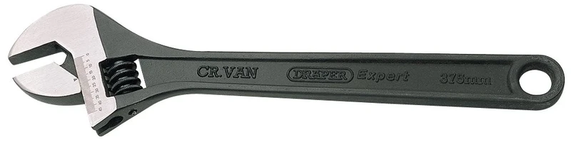 Draper 52683 365 Expert Crescent Type Adjustable Wrench with Phosphate Finish, 375mm , Blue