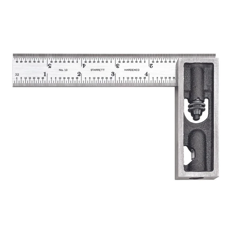 Starrett 13C 6-Inch Double Square - Hardened Steel Blade