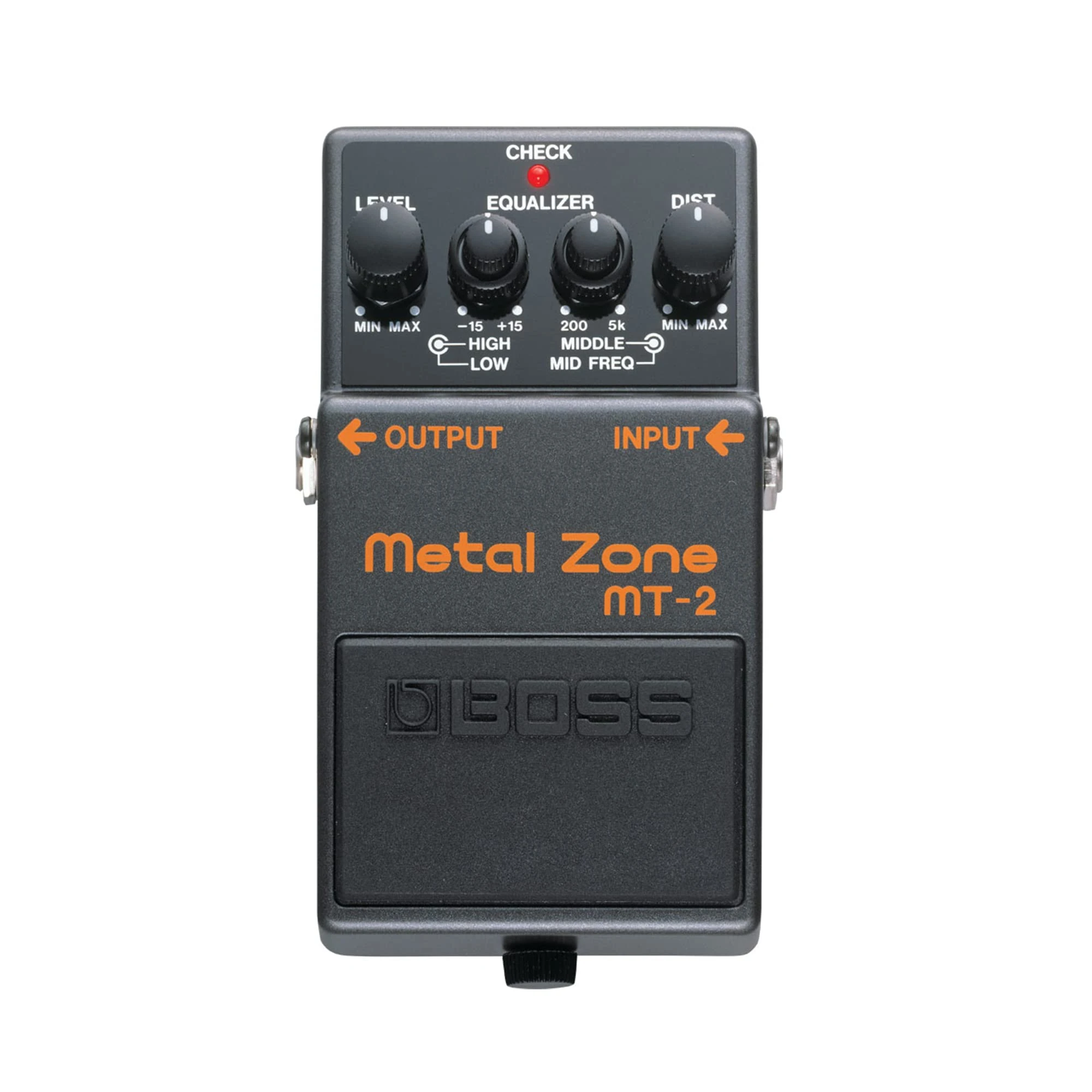 BOSS MT-2 Classic Metal Zone Effects Pedal | Legendary High-Gain Distortion for Guitar and Bass | Dual-Stage Gain Circuit | Three-Band Active EQ | Heavy Crunch and Singing Sustain at any volume