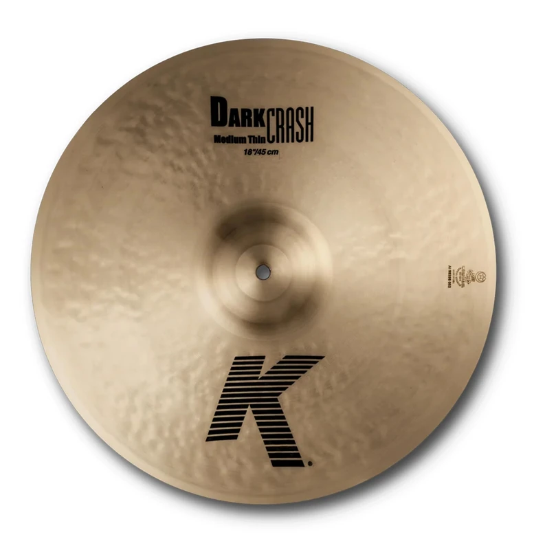 Zildjian K' Dark Crash Medium Thin 18", Traditional Finish - Crash Cymbal