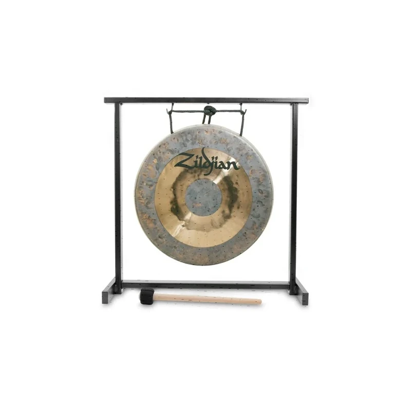 Zildjian P0565 - 12 Inch Table-top Gong and Stand Set - Image 1