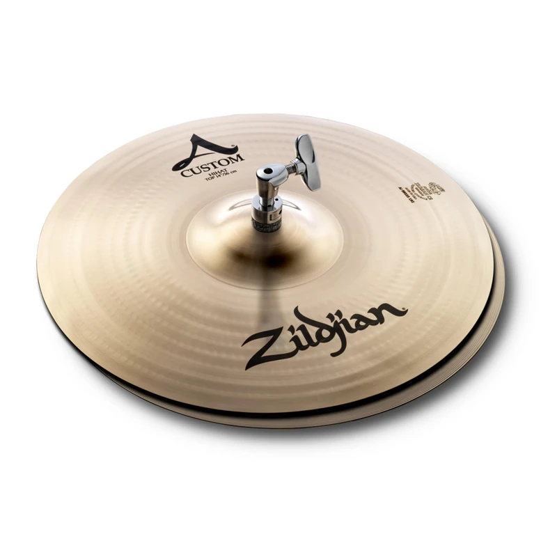 Zildjian A Custom Series - 14 Inch Hi-Hat Cymbals - Pair - Brilliant finish