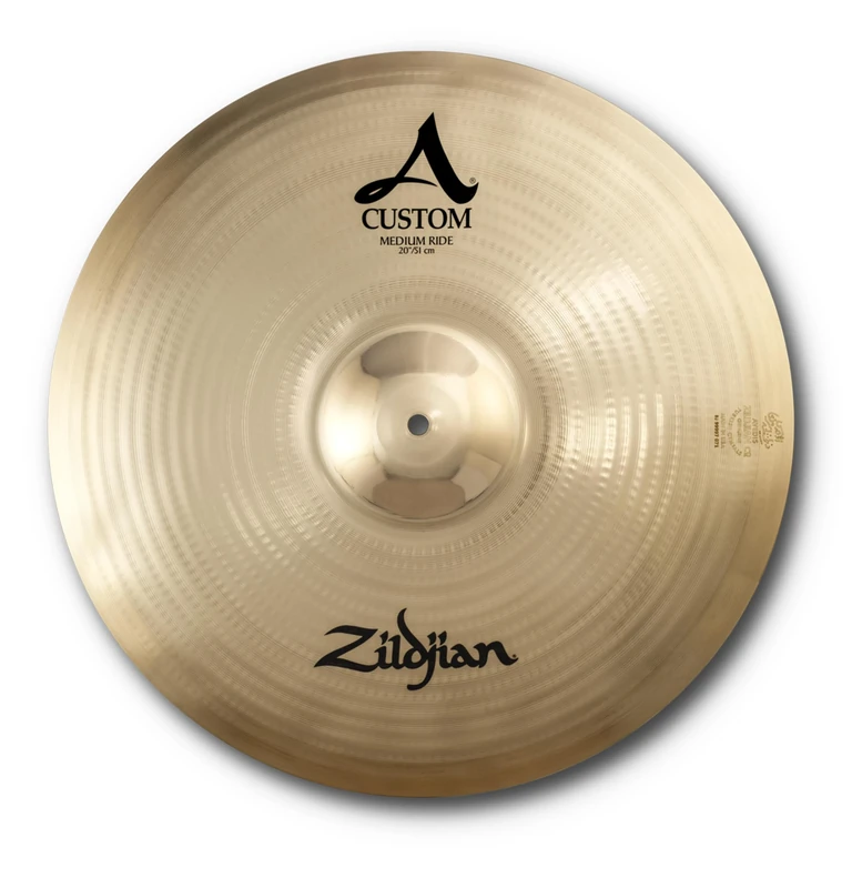Zildjian A Custom Series - 20 Inch Medium Ride Cymbal - Brilliant Finish