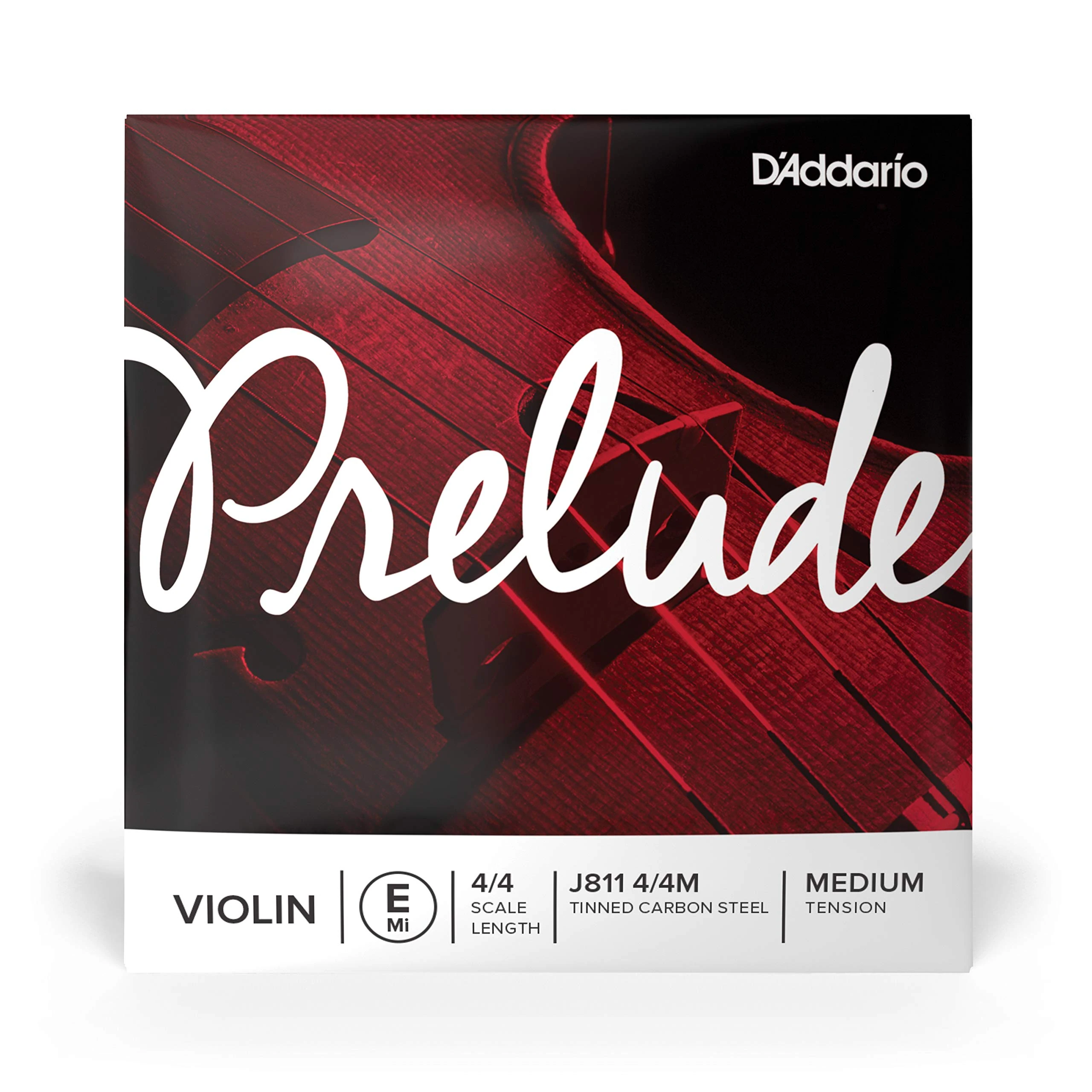 D'Addario Prelude Violin String - Medium - 4/4 - E (1st)