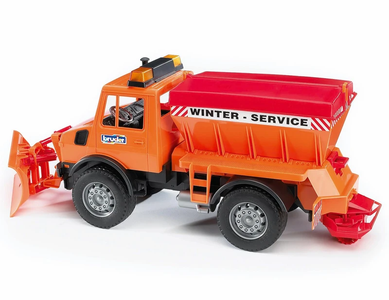 Bruder Mercedes Benz Unimog Winter Service with Snow Plough
