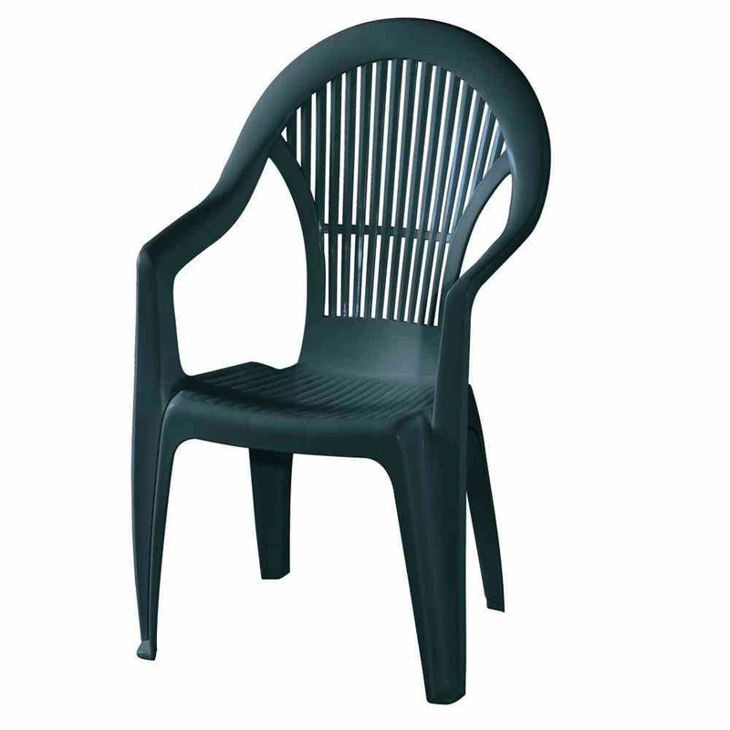 Fun Star Vega Stackable Chair with High Back Rest Green