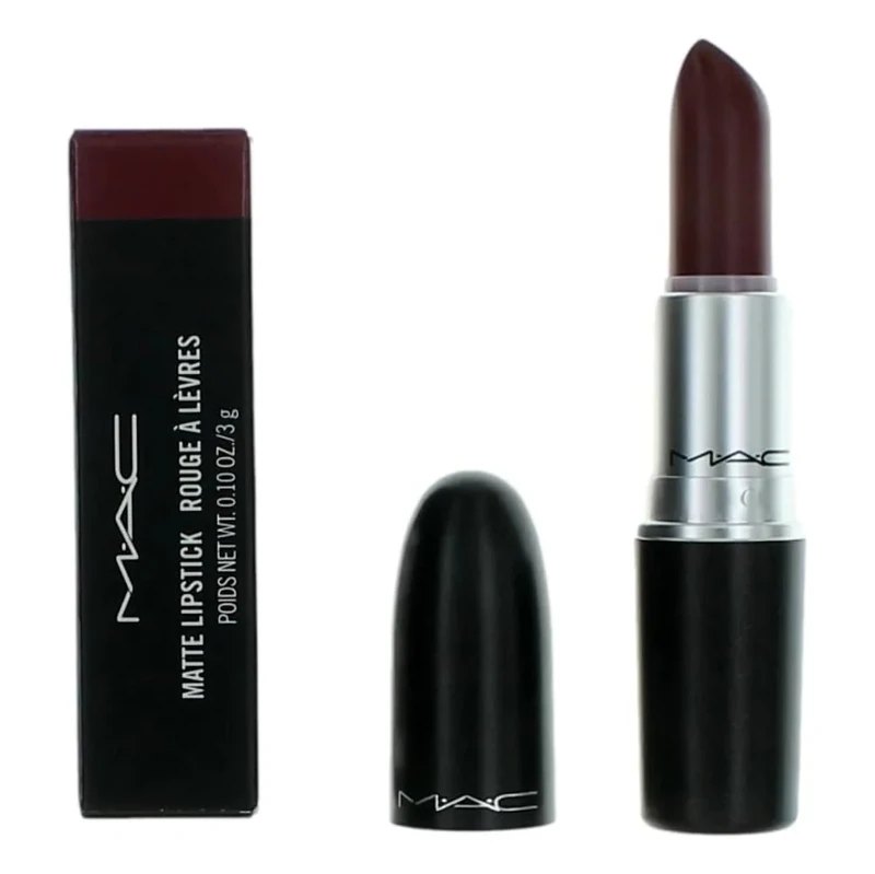 MAC Matte Creamy Lipstick, Intense Reddish-Burgundy Colour, for Unisex-Adults, Glides Softly Over the Lips, 3g