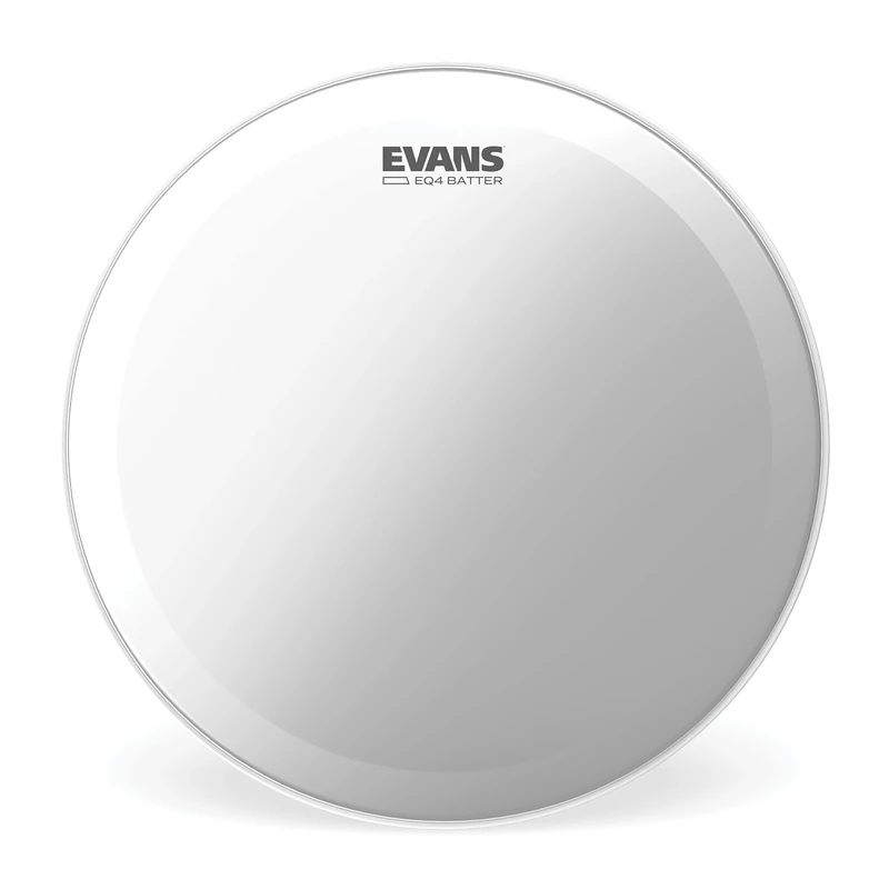 Evans Bass Drum Heads - EQ4 Frosted Bass Drumhead - BD20GB4C - 20 Inch