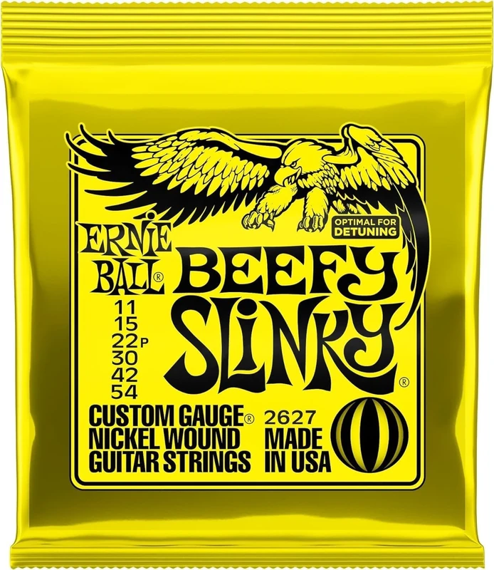 Ernie Ball Beefy Slinky 11-54 Nickel Guitar Strings - Bright Tone