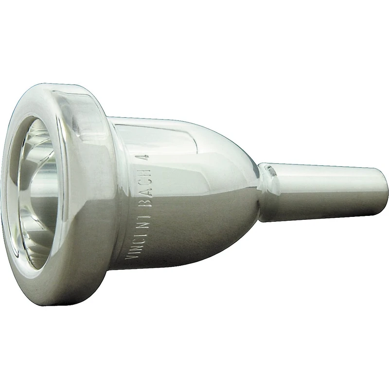 Bach K3504 Megatone Small Shank Tenor Trombone Mouthpiece, Silver Plated, 4 26.00mm