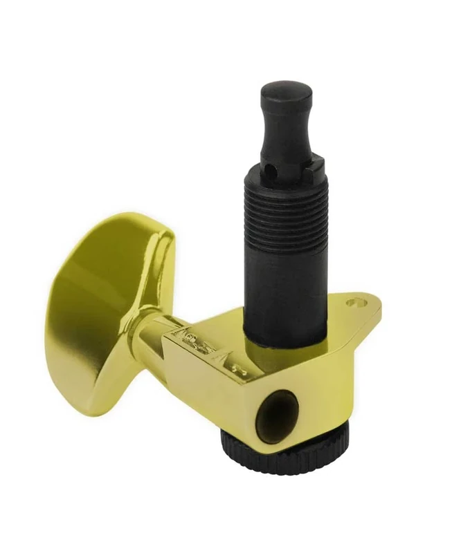 D'Addario Auto-Trim Tuning Machines - Locking Tuners for Guitars - 3+3 Setup, Gold