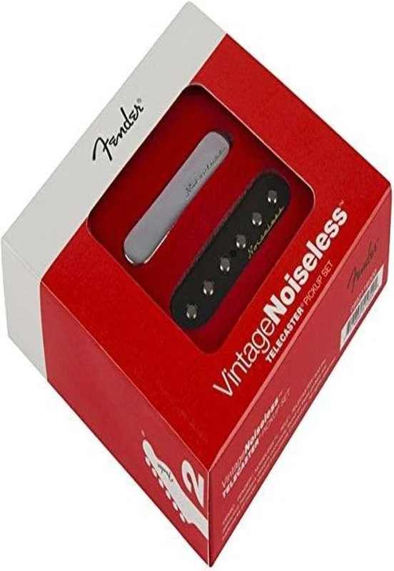 Fender Vintage Noiseless Tele Pickup Set - Black/Nickel