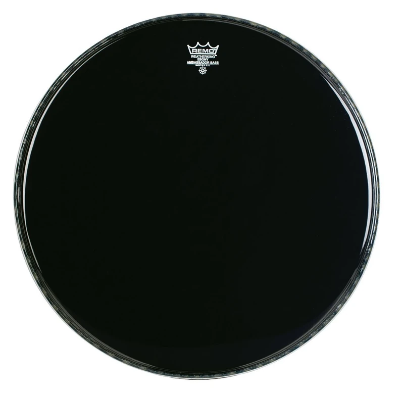 Remo ES1026-00 26-Inch Ebony Ambassador Bass Drum Head