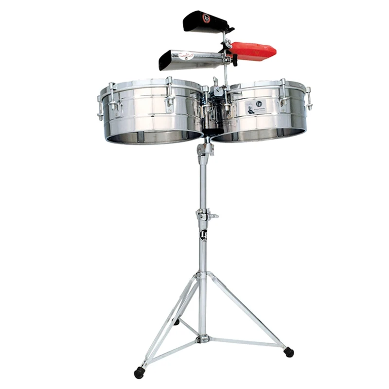 LP Latin Percussion Timbales Tito Puente Stainless Steel 14"/15" LP257-S