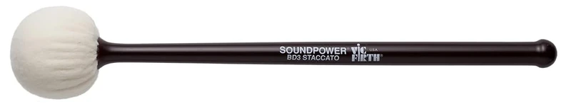 Vic FIrth - Soundpower® Bass Drum Beater BD3 - Staccato - Single Beater
