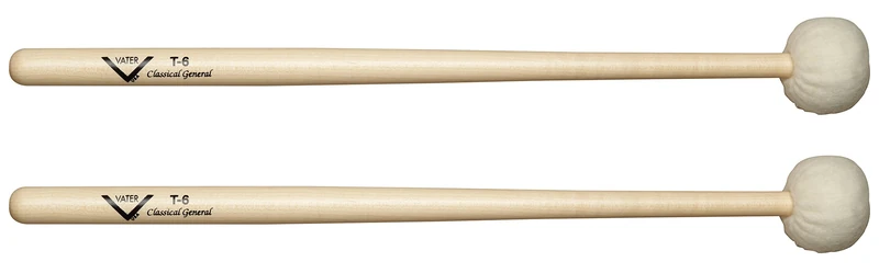 Vater Drumsticks T6 - Timpani Mallets - Tapered Shaft - General