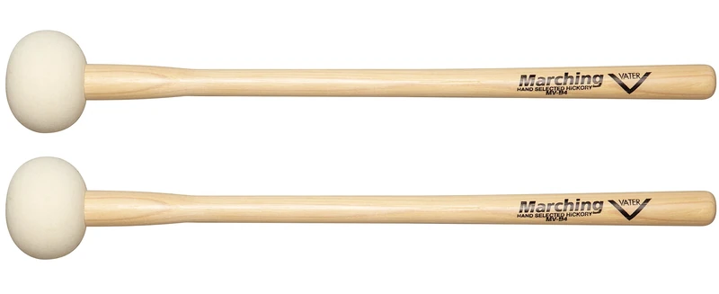 Vater DrumSticks B4 - Marching Bass Drum Mallet for 28"-30" | 71.12-76.2cm Drums