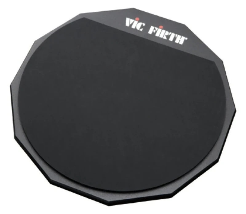 Vic FIrth - Double Sided Drumstick Practice Pad with VF logo - 12” Diameter