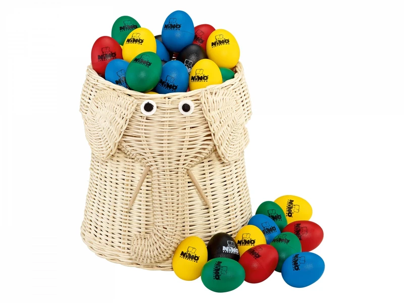 Nino Percussion Egg Shaker Set - 80-piece Rattle Eggs Set for Children from 3 Years - Musical Instrument - Plastic, Multicolored (VE80-NINO540)