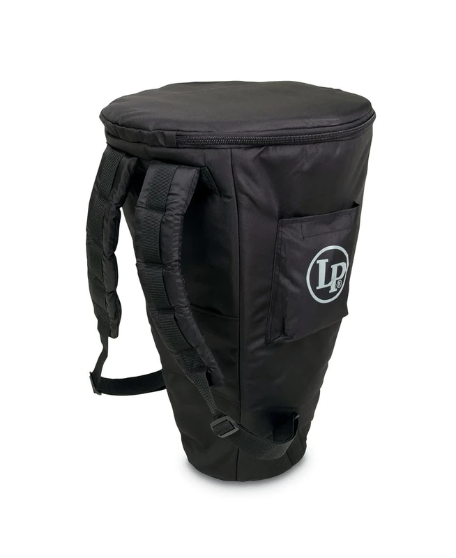 LP Latin Percussion Djembe Tasche, verstärkte Nylontasche, Schultergurte, Außenfach, für Djembe bis 33cm, LP547-BK