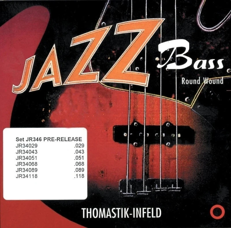 Thomastik Strings for Electric Bass Jazz Bass Series Nickel Round Wound Roundcore Set JR324 4-string roundwound short scale 32"