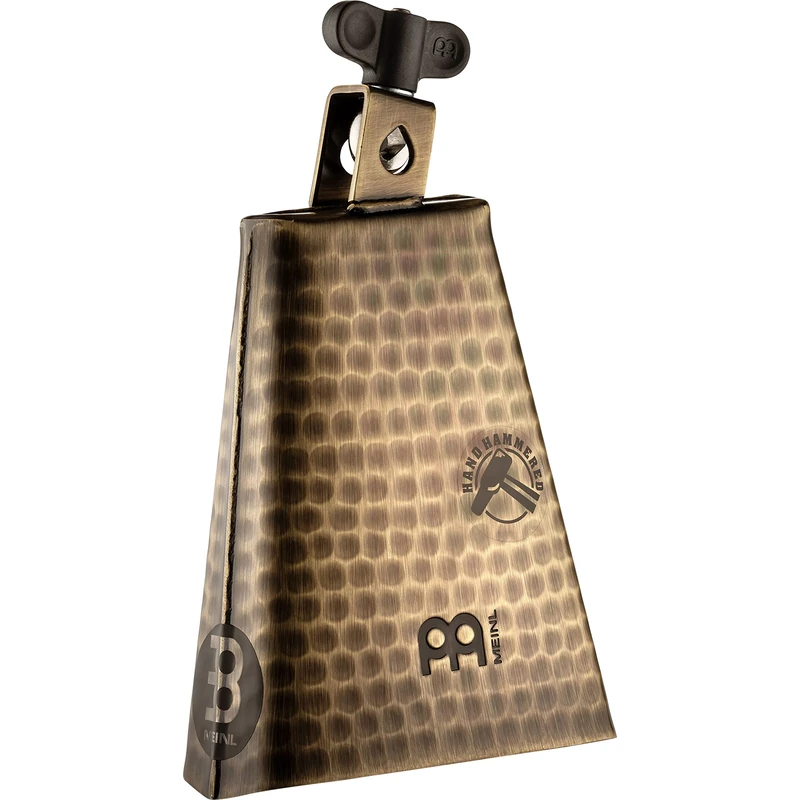 Meinl Percussion Hammered Timbales Cowbell - Medium-Large Idiophone - Length 6.25 Inches - Mountable - Hand Hammered - Brass, Gold (STB625HH-G)