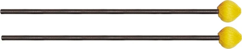 Vic FIrth - American Custom® Marimba Mallets - M3 - Synthetic Yarn - Medium Mushroom head - Yellow - Image 1
