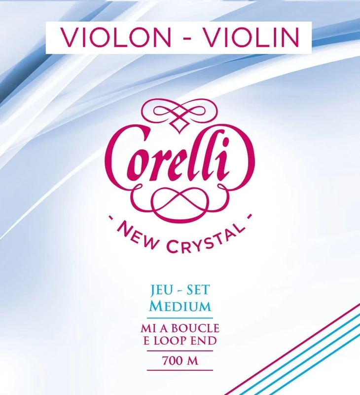Corelli Violin strings Crystal set with loop end Medium 700M