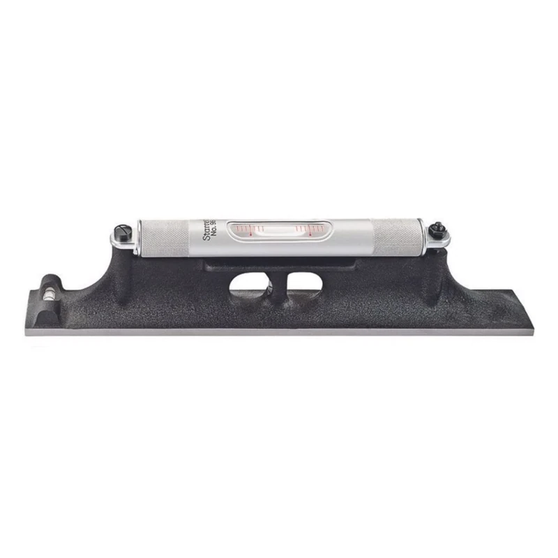 Starrett 98-12 Precision Machinists' Level, 12" Length, With Ground Single And Cross Test Vials