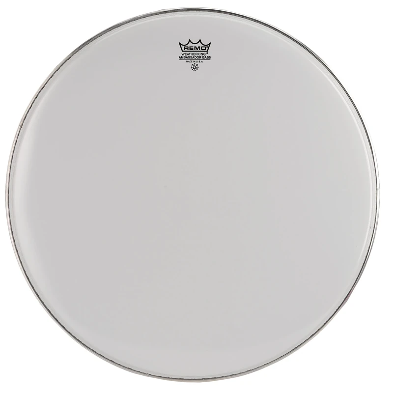 Remo Drumhead Ambassador White Coated for Bass Drum - 28" - BR-1128-00