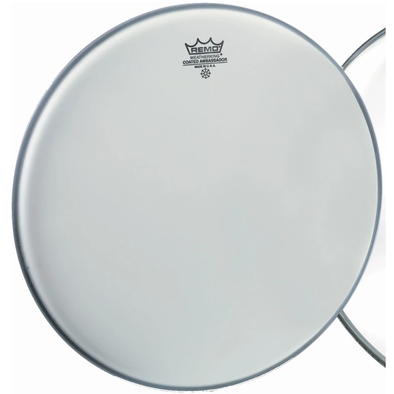 Remo Drumhead Ambassador White Coated for Bass Drum - 22" - BR-1122-00 - Image 1