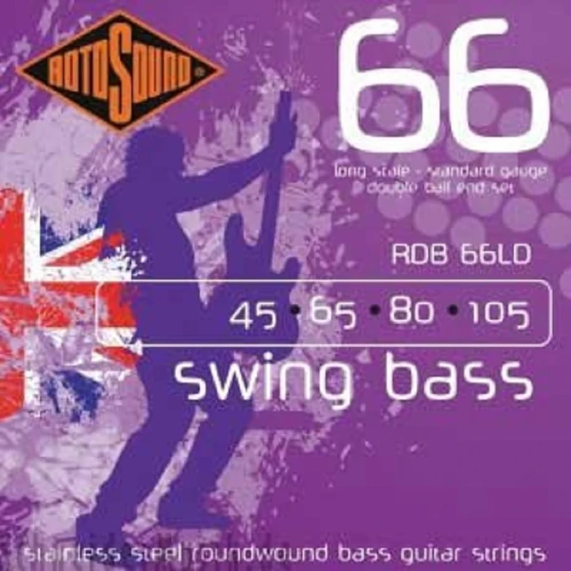 Rotosound Strings for Electric Bass SWING DOUBLE BALL END 4-string RDB66LD DOUBLE BALL Standard 45-105
