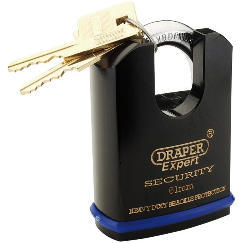 Draper 64198 Heavy Duty Solid Steel Padlock 61 Millimeters