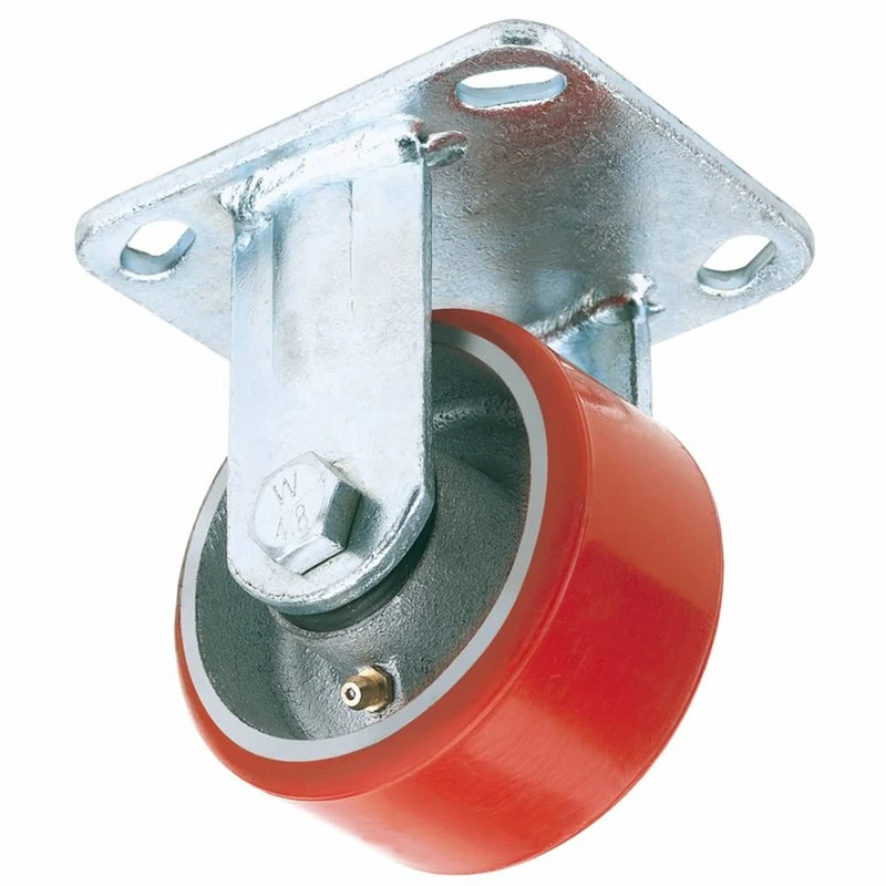 Draper 65525 100 mm-Diameter Fixed Polyurethane Castor