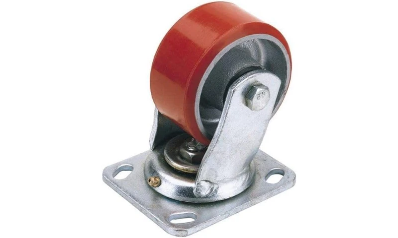 Draper 65529 160 mm-Diameter Polyurethane Castor Swivel Plate Fixing